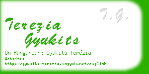 terezia gyukits business card